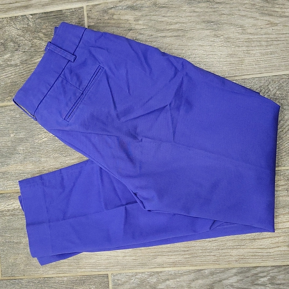 J.CREW Cafe Capri Pants Size 00 Blue